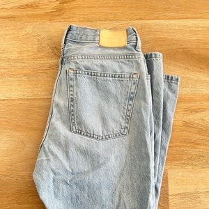Everlane 90s Cheeky Jean vintage sunbleached blue size 27 crop 26.5 inseam